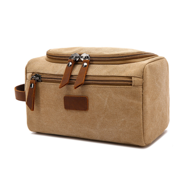 Personalized Leather Monogram Engraved Toiletry Bag for Unique & Love | JNSBag23