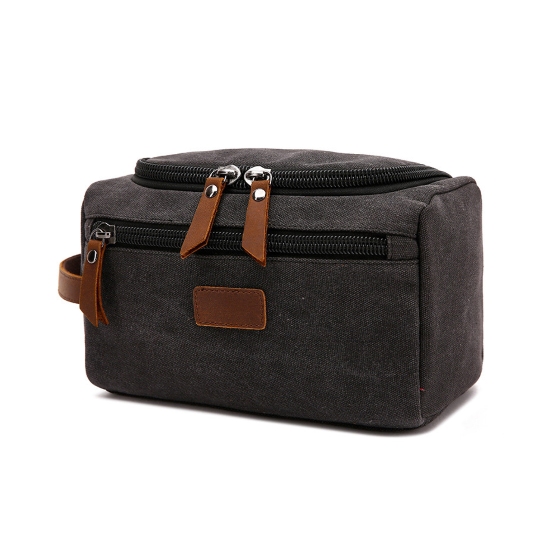 Personalized Leather Monogram Engraved Toiletry Bag for Unique & Love | JNSBag23