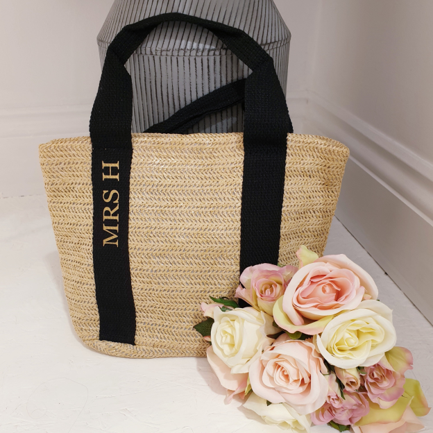 Personalized Name Straw Bag for Unique & Love | JNSBag25
