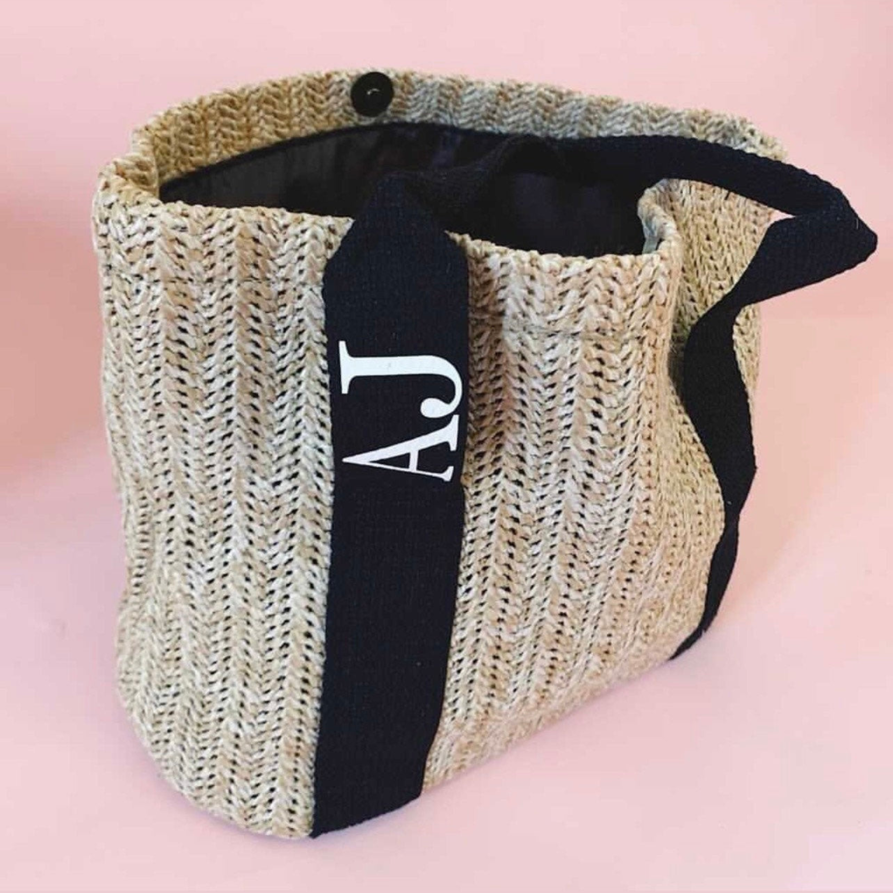 Personalized Name Straw Bag for Unique & Love | JNSBag25