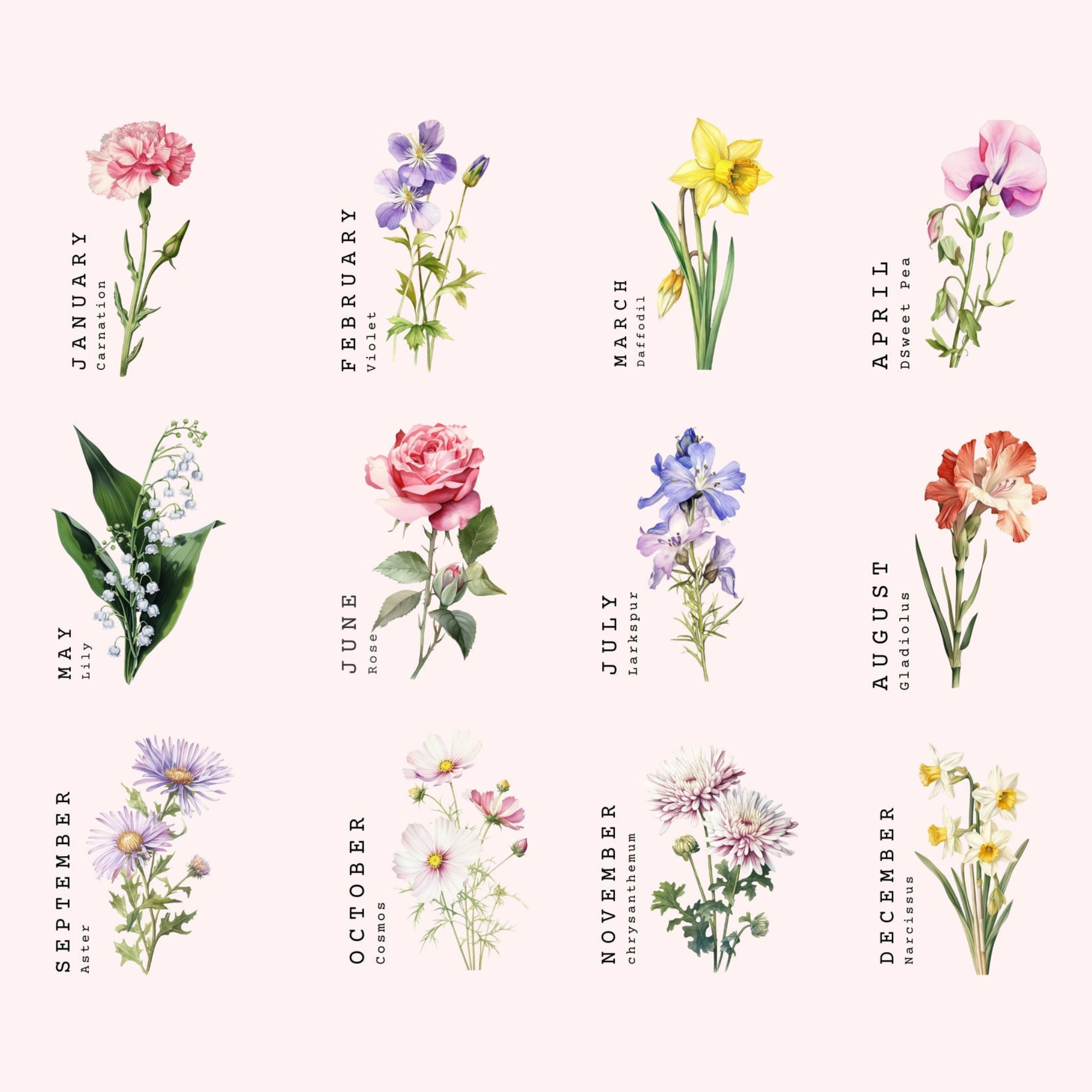 Personalized Birth Flower Candle for Unique & Love | JNSDec55