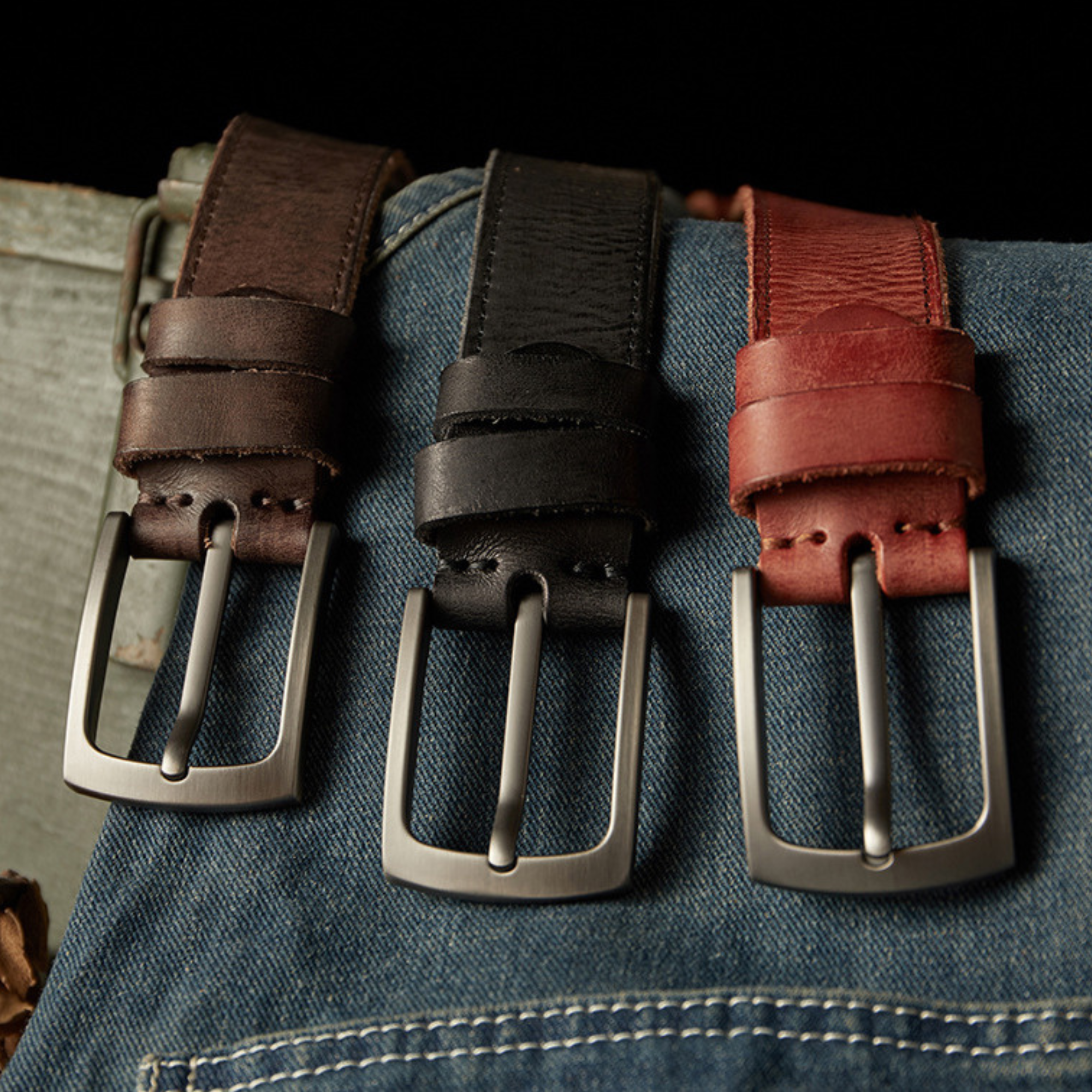 Personalized Handmade Engraved Genuine Leather Belt for Men | JNSCloth18