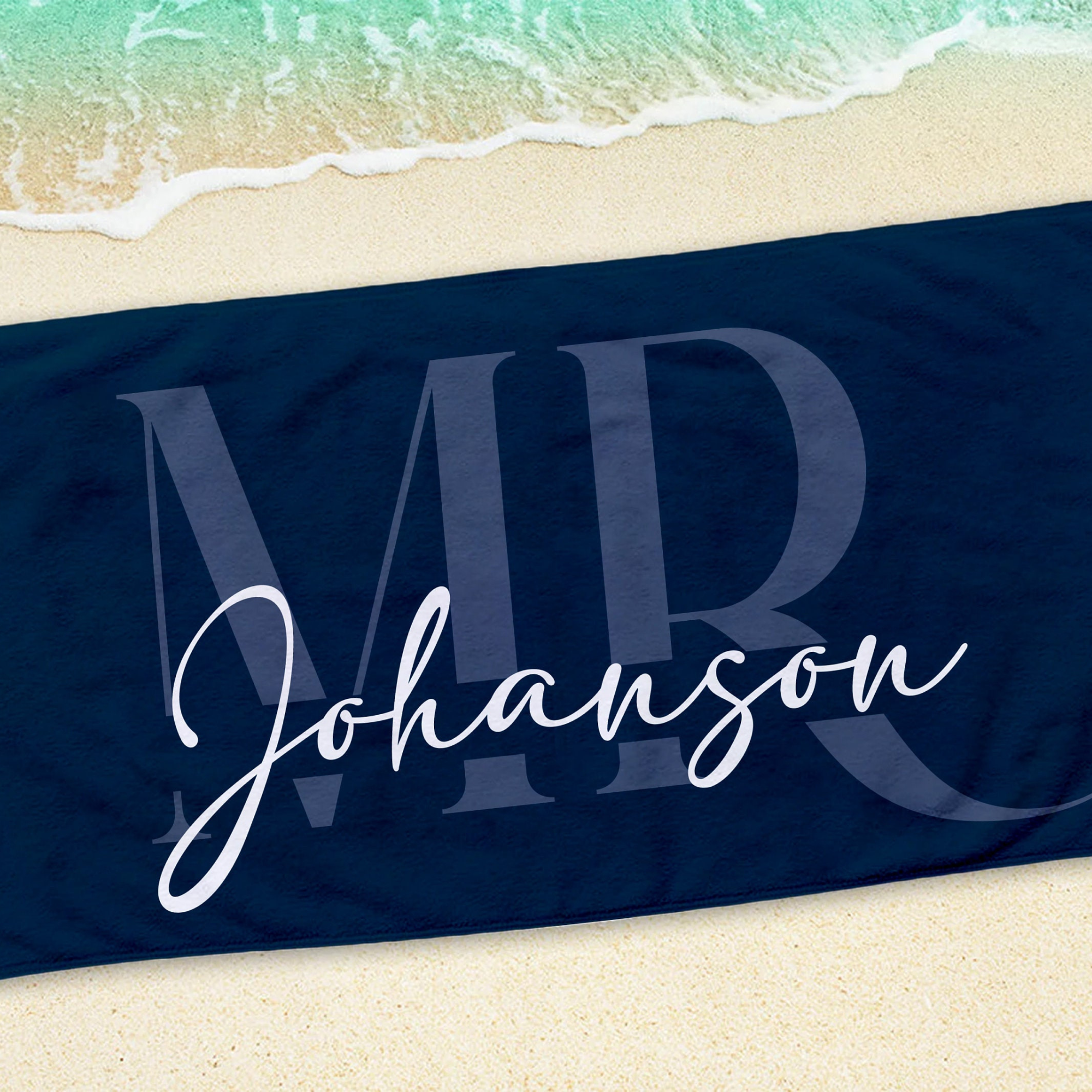 Personalized Couple Beach Towels for Unique & Love | JNSTowel05