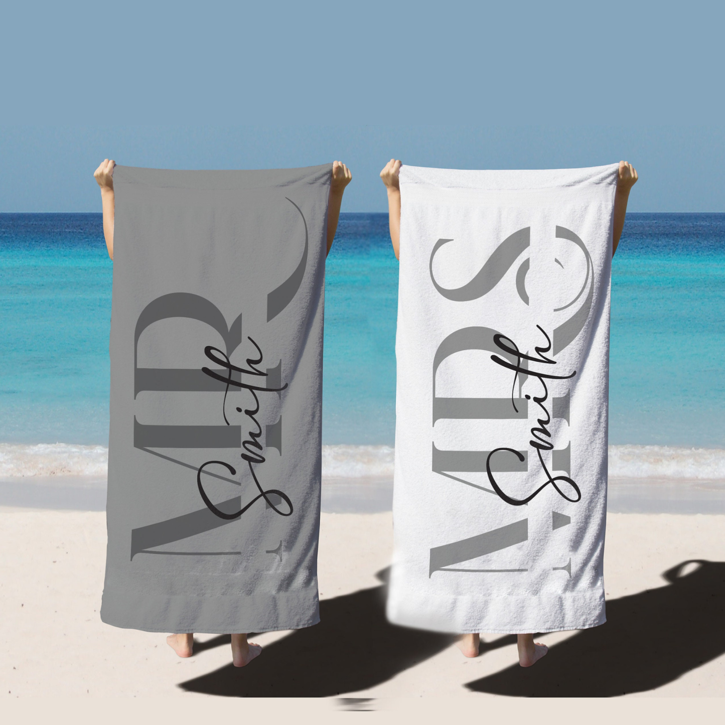 Personalized Couple Beach Towels for Unique & Love | JNSTowel05