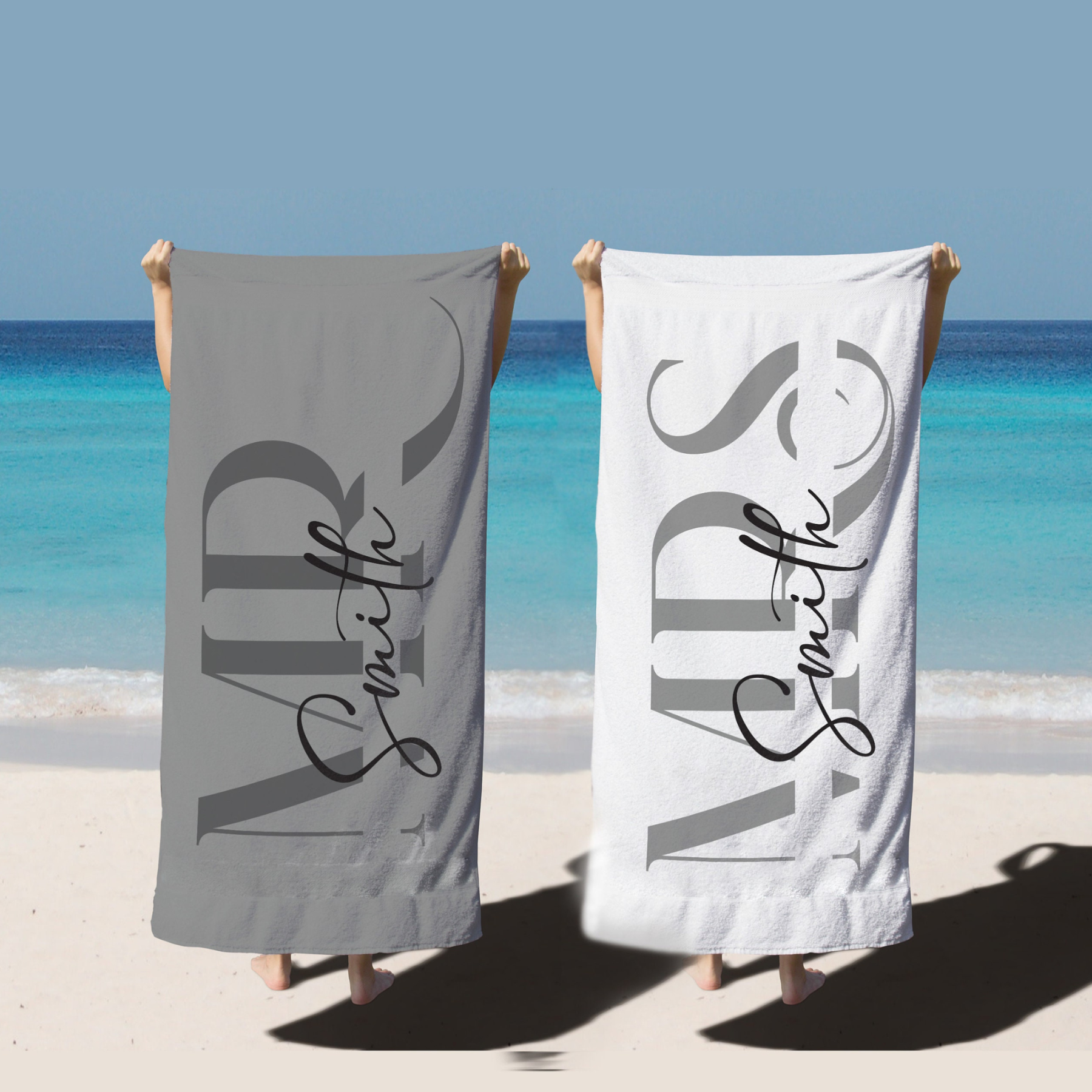 Personalized Couple Beach Towels for Unique & Love | JNSTowel05