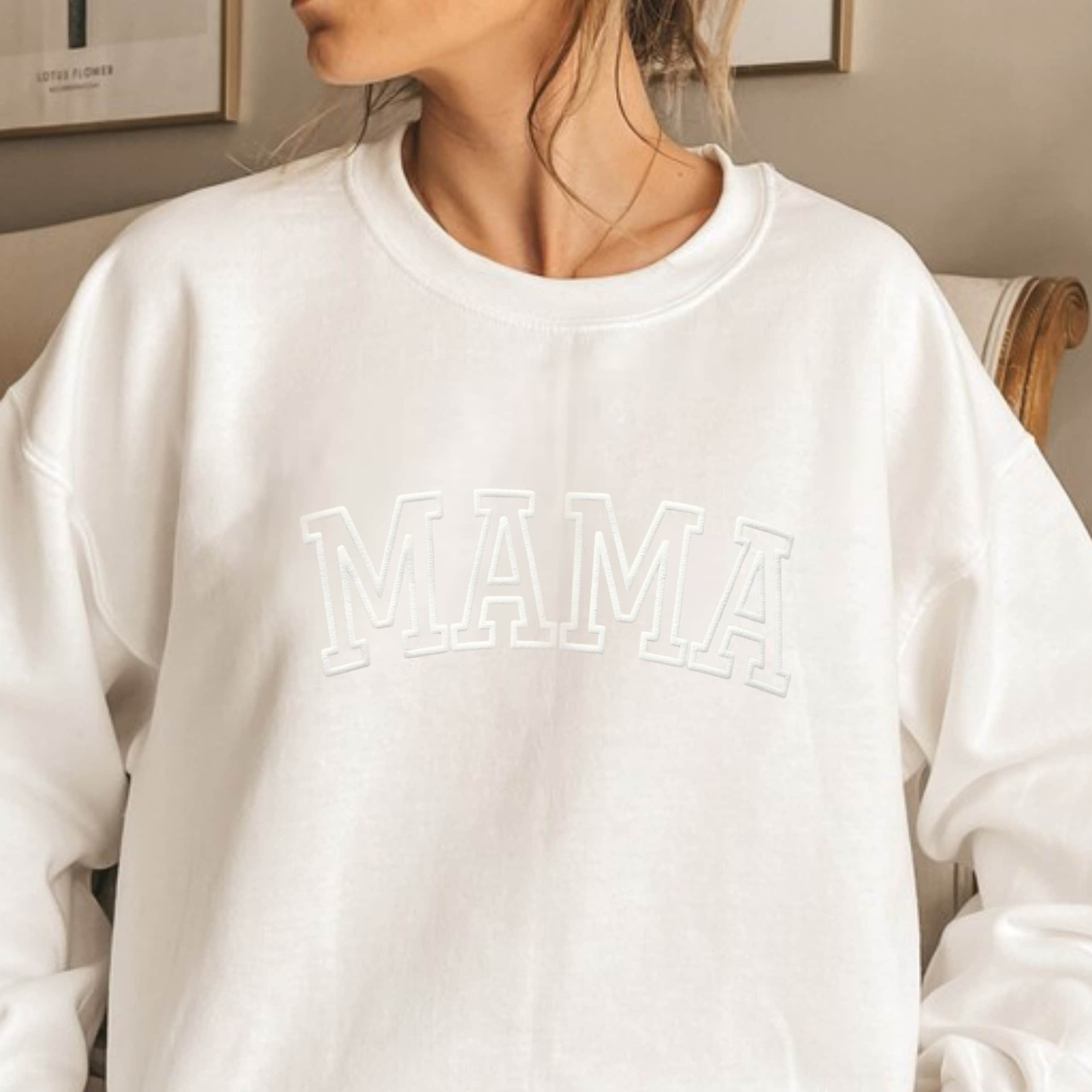 Personalized Mama Sweatshirt with Kid Names on Sleeve for Unique & Love | JNSCloth19