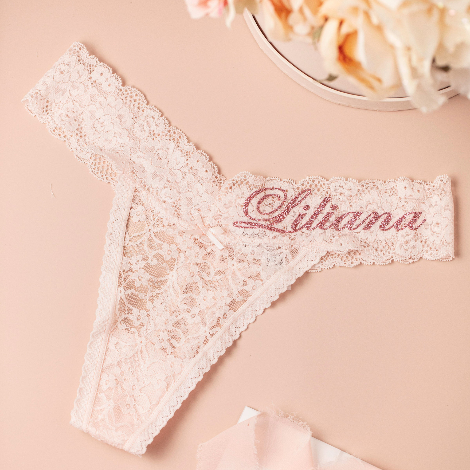 Personalized Glitter Name Lace Thong for Unique & Love | JNSCloth22