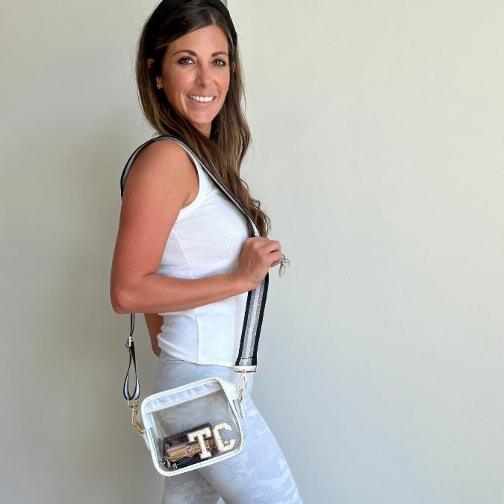 Personalized Clear Stadium Crossbody Bag for Unique & Love | JNSBag39