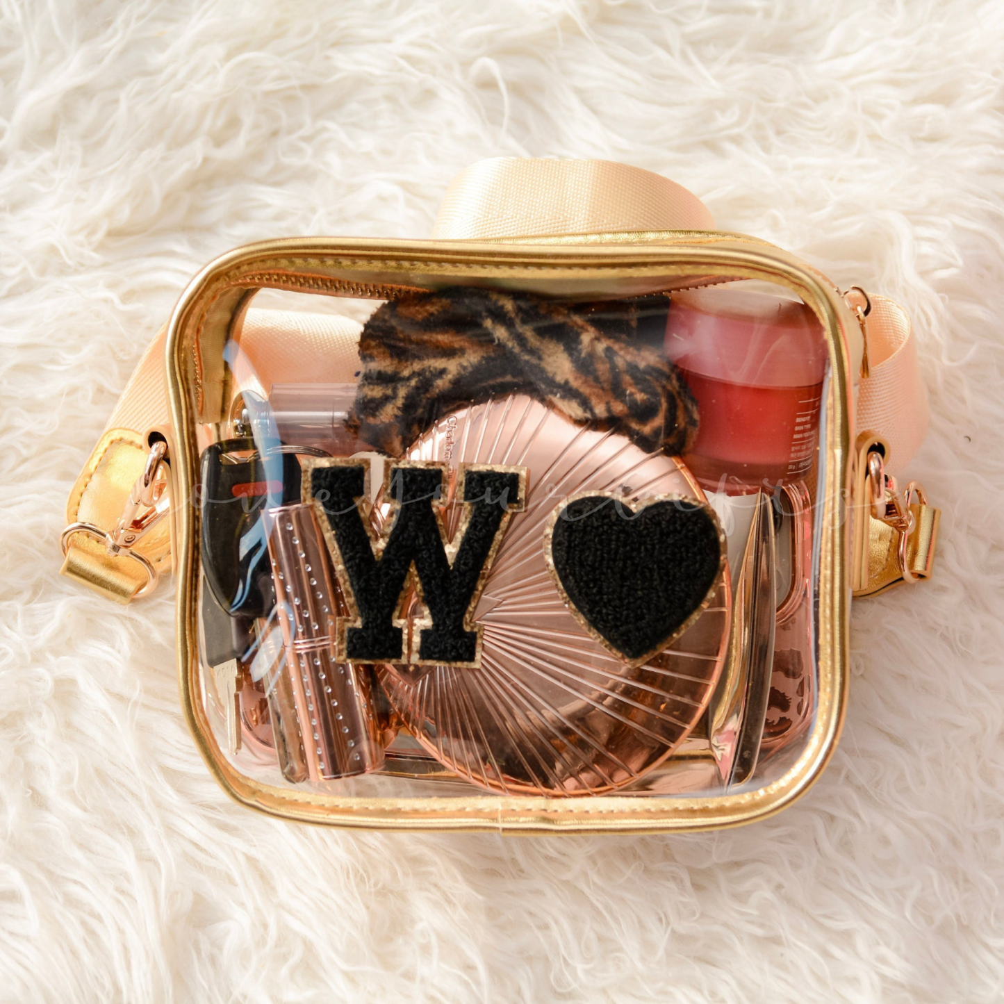 Personalized Clear Stadium Crossbody Bag for Unique & Love | JNSBag39