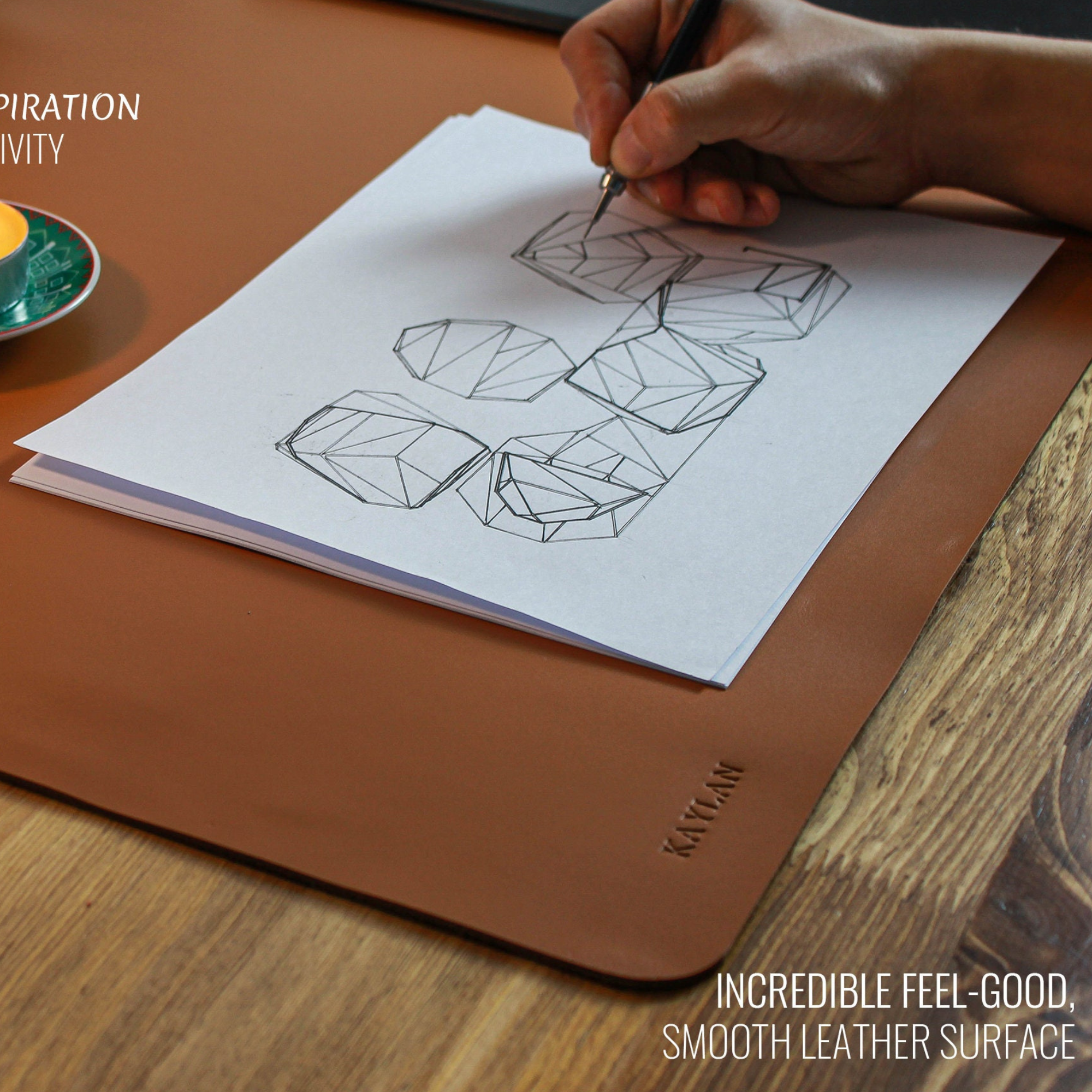 Personalized Engraved Leather Desk Mat for Unique & Love | JNSDec74