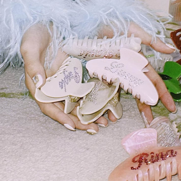 Personalized Rhinestone Name Hair Claw Clips | JNSDec77