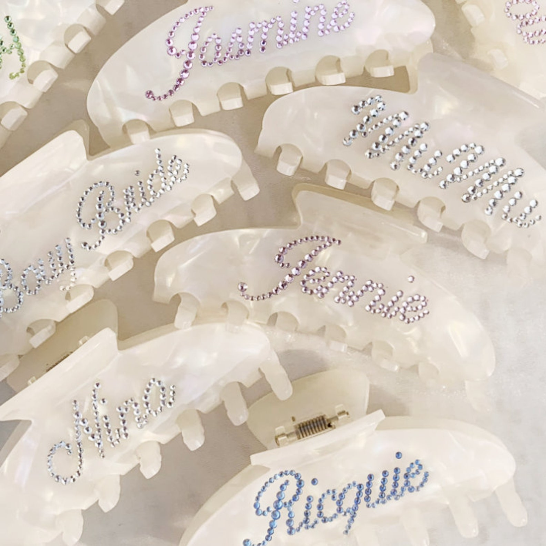 Personalized Rhinestone Name Hair Claw Clips | JNSDec77