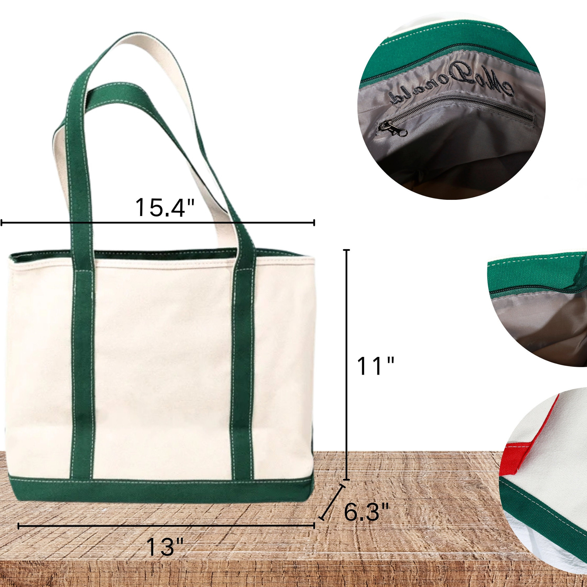 Personalized Name Embroidered Canvas Tote Bag for Unique & Love | JNSBag42