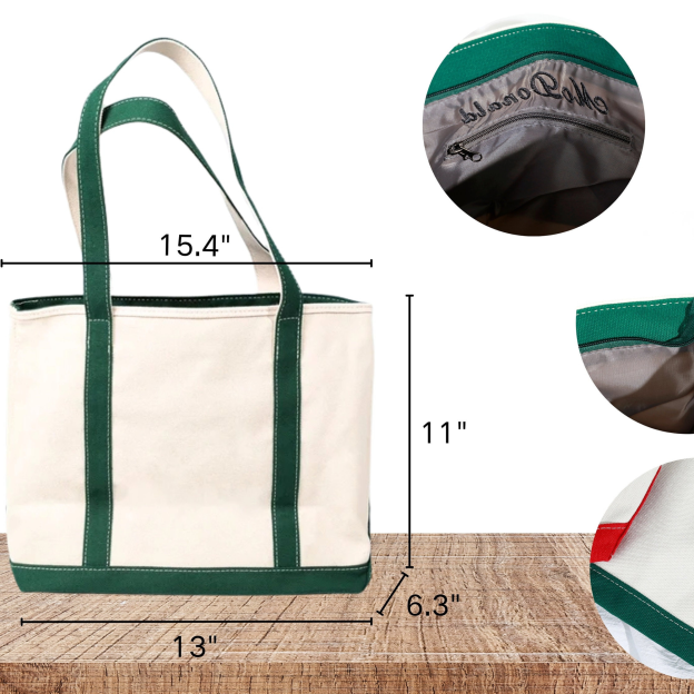 Personalized Name Embroidered Canvas Tote Bag for Unique & Love | JNSBag42