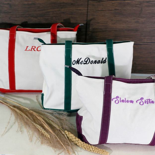 Personalized Name Embroidered Canvas Tote Bag for Unique & Love | JNSBag42