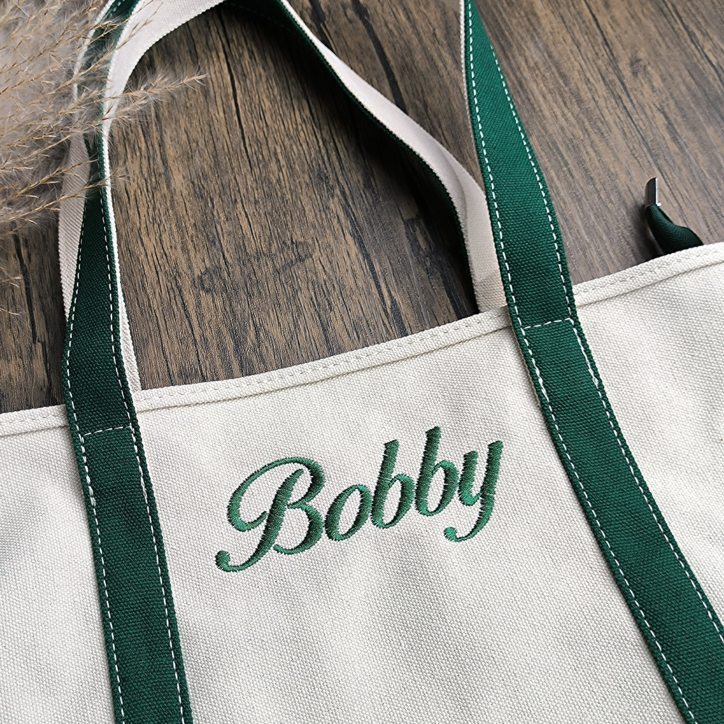 Personalized Name Embroidered Canvas Tote Bag for Unique & Love | JNSBag42