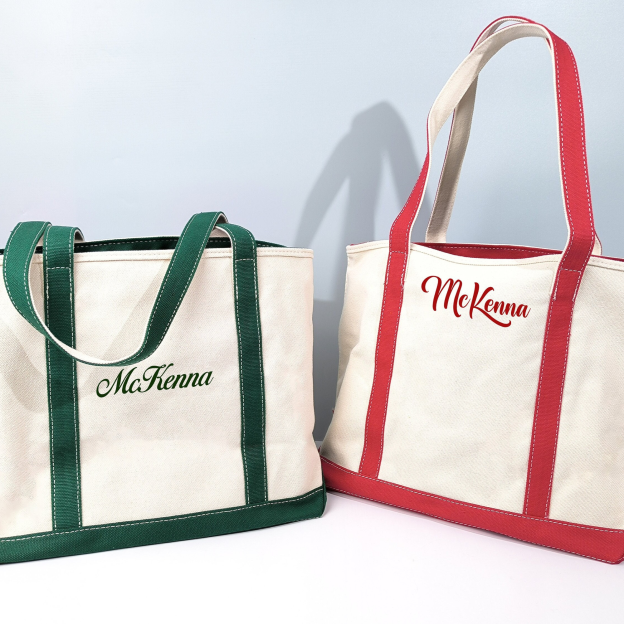 Personalized Name Embroidered Canvas Tote Bag for Unique & Love | JNSBag42