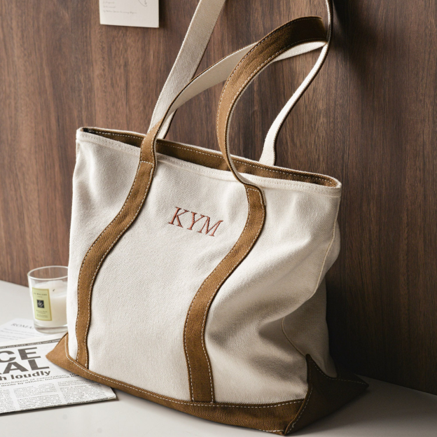 Personalized Name Embroidered Canvas Tote Bag for Unique & Love | JNSBag42