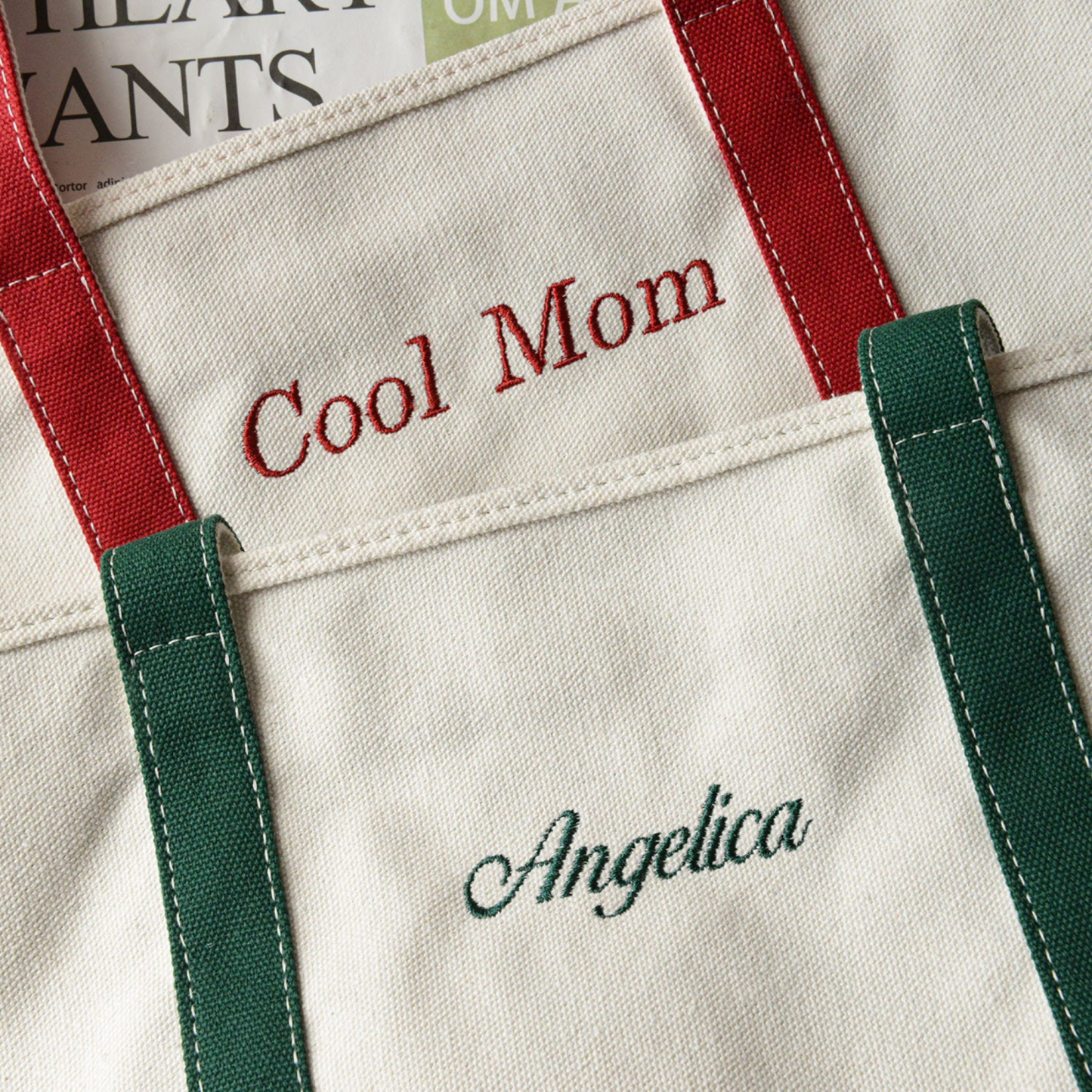 Personalized Name Embroidered Canvas Tote Bag for Unique & Love | JNSBag42