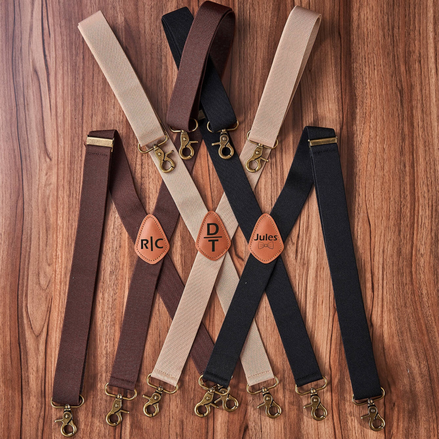 Personalized Monogrammed Leather Suspenders for Unique & Love | JNSCloth32