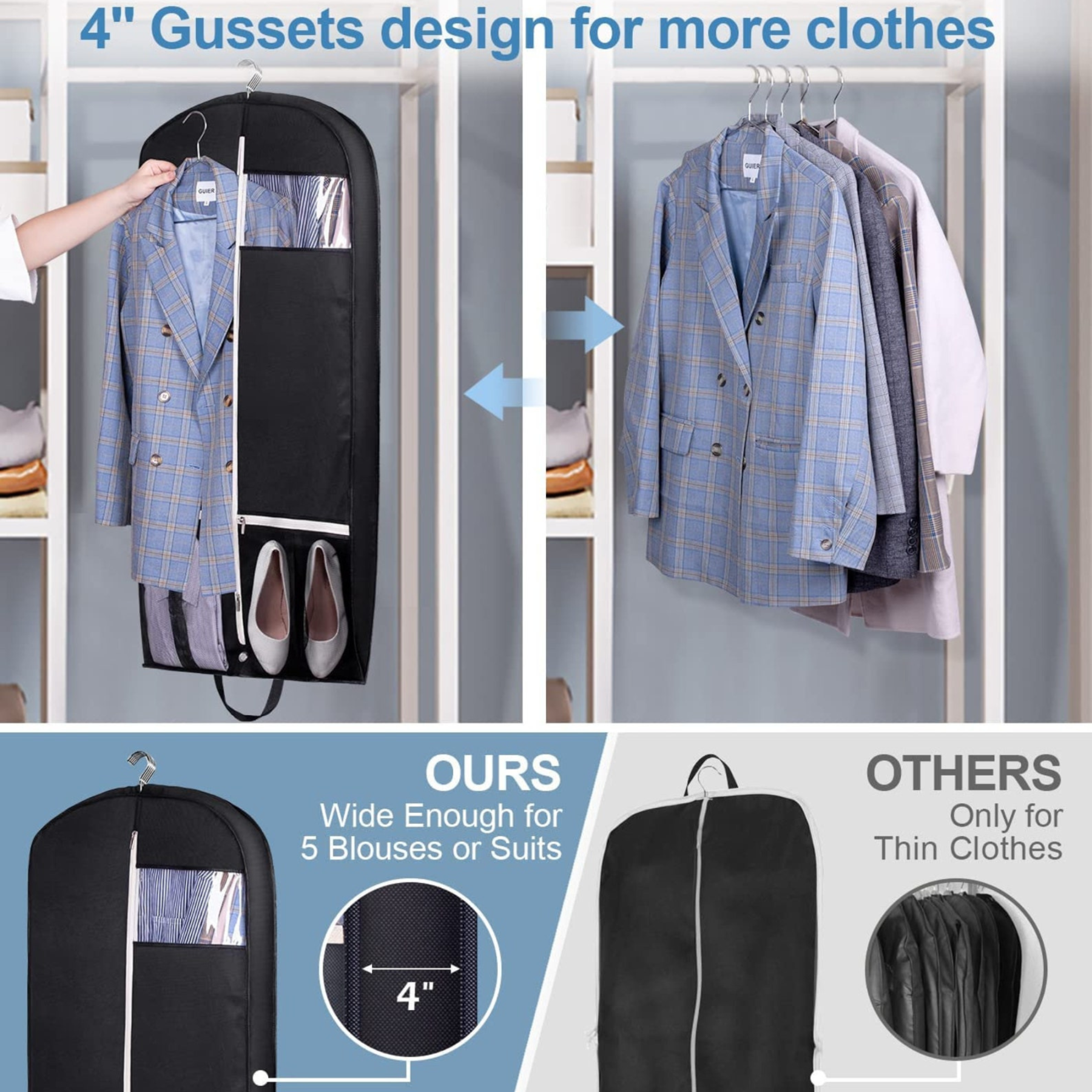 Personalized Embroidered Garment Bag Case for Travel | JNSBag47