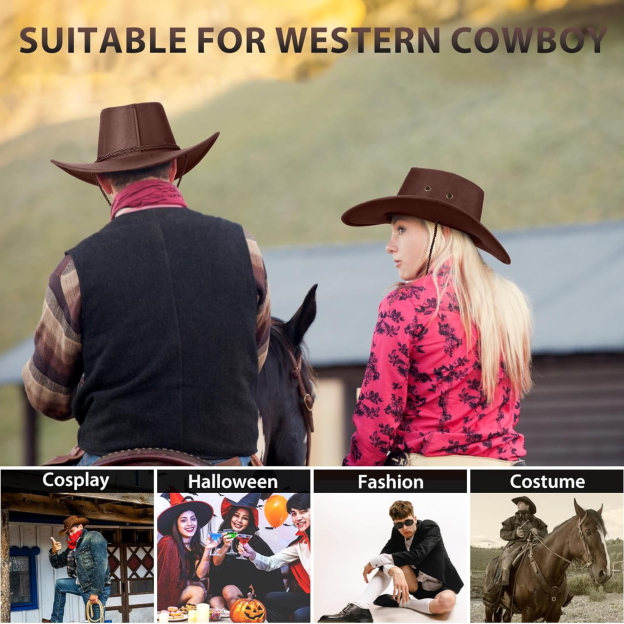 Personalized Leather Patch Cowboy Hat for Unique & Love | JNSHat06