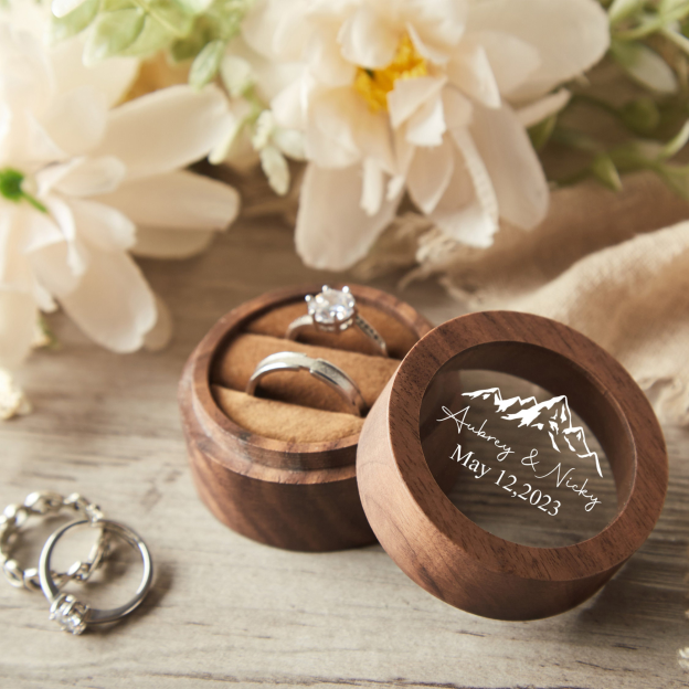 Personalized Wood Ring Box for Unique & Love | JNSDec86