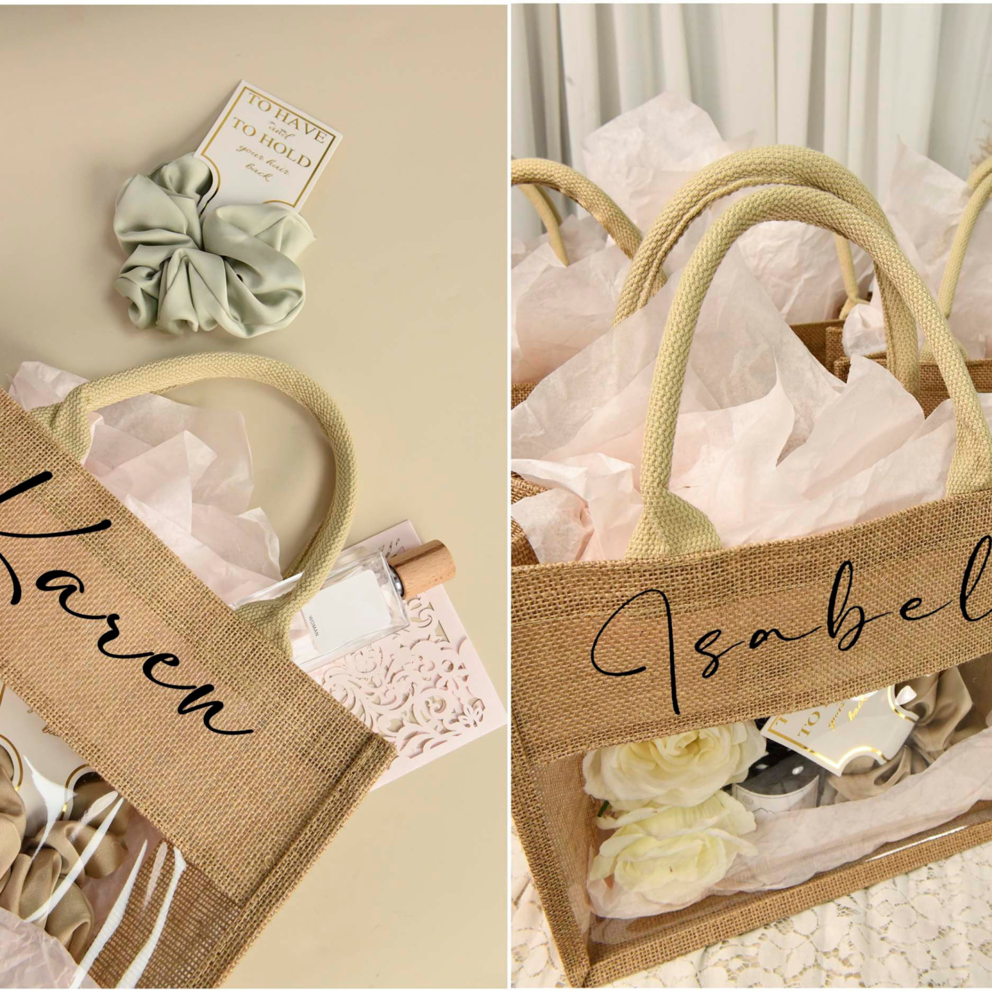 Personalized Monogram Bachelorette Party Gift Tote Bags | JNSBag48