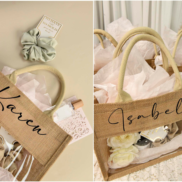 Personalized Monogram Bachelorette Party Gift Tote Bags | JNSBag48