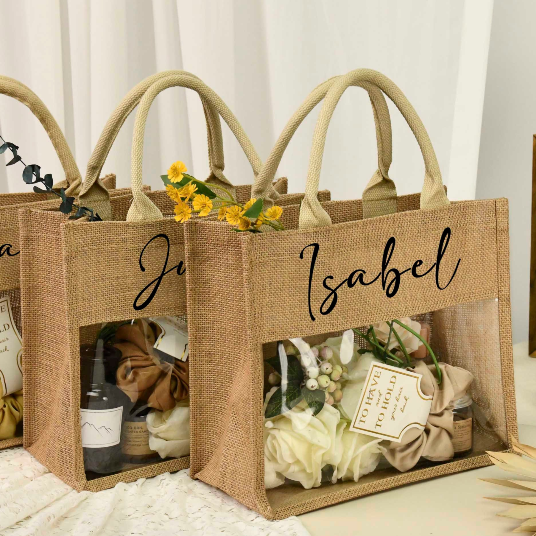 Personalized Monogram Bachelorette Party Gift Tote Bags | JNSBag48