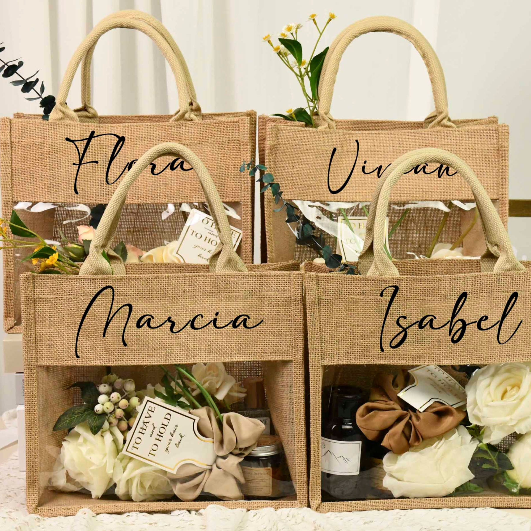 Personalized Monogram Bachelorette Party Gift Tote Bags | JNSBag48