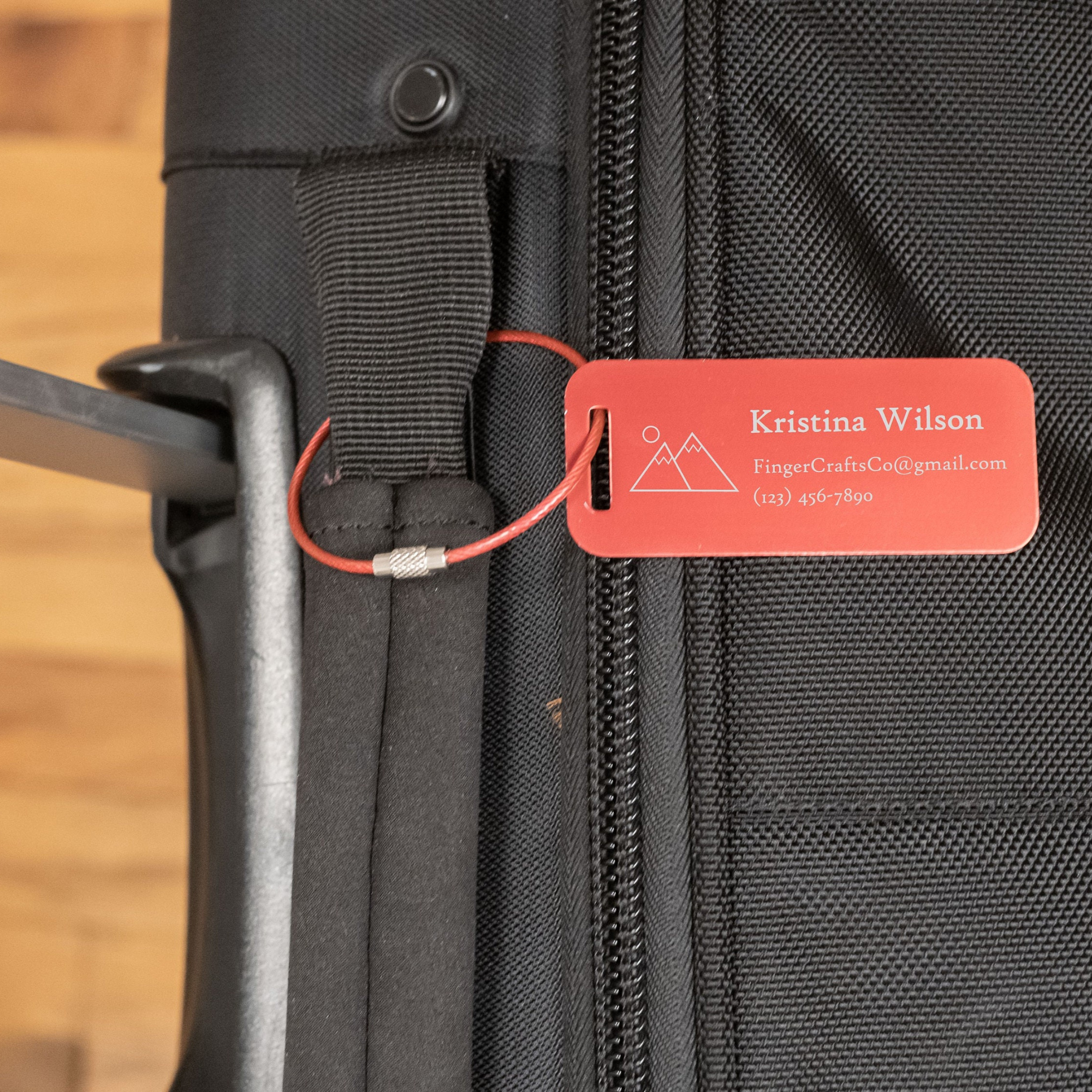 Personalized Engraved Metal Luggage Tag | JNSDec92