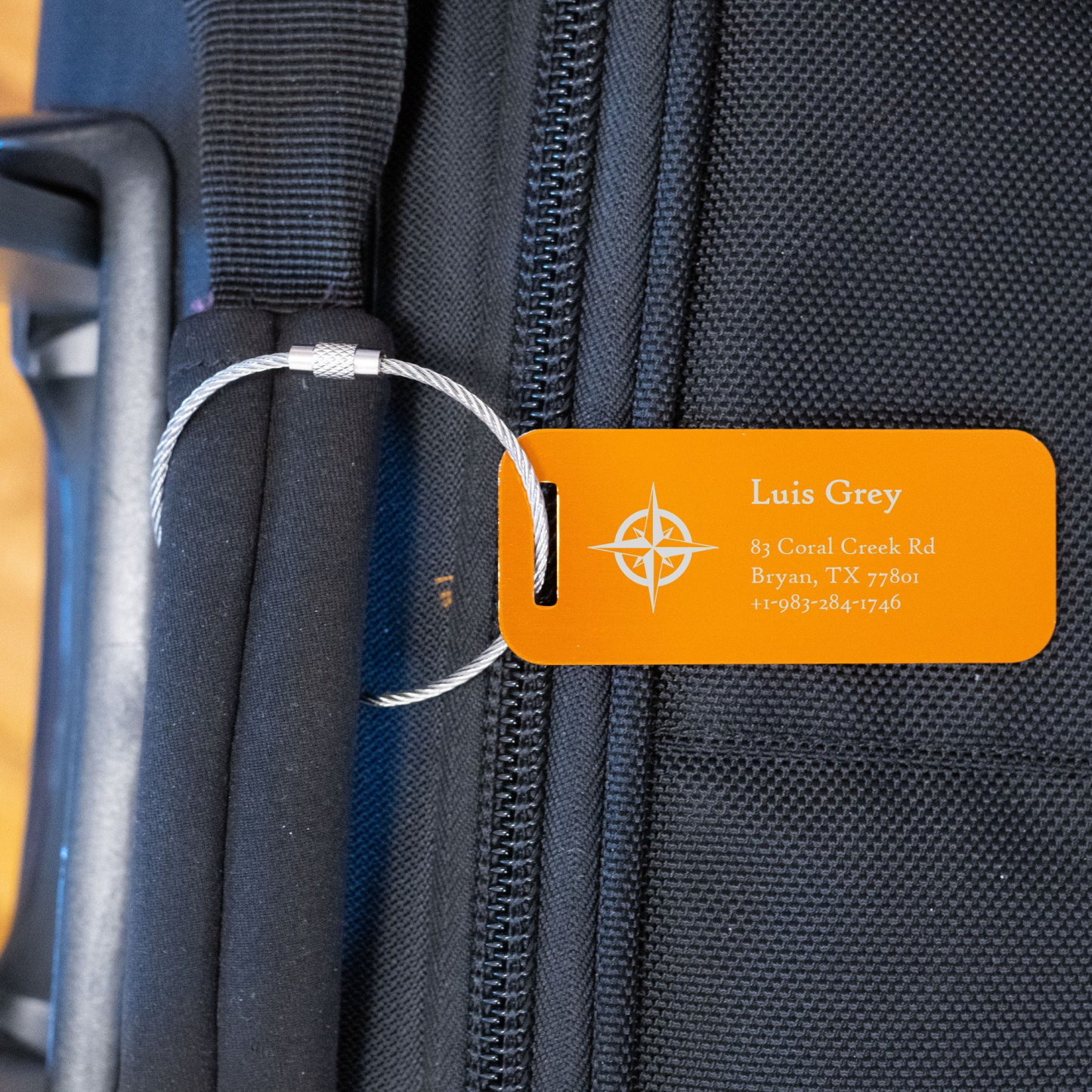 Personalized Engraved Metal Luggage Tag | JNSDec92