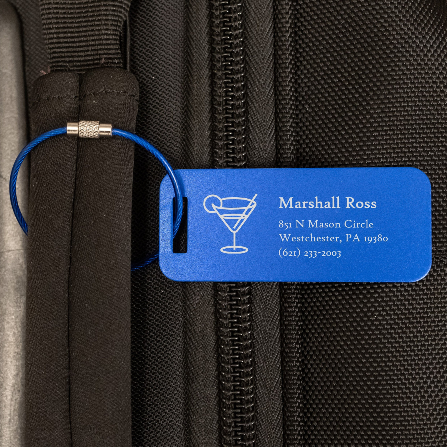 Personalized Engraved Metal Luggage Tag | JNSDec92