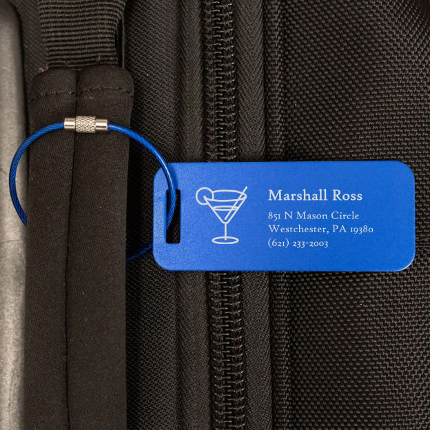 Personalized Engraved Metal Luggage Tag | JNSDec92