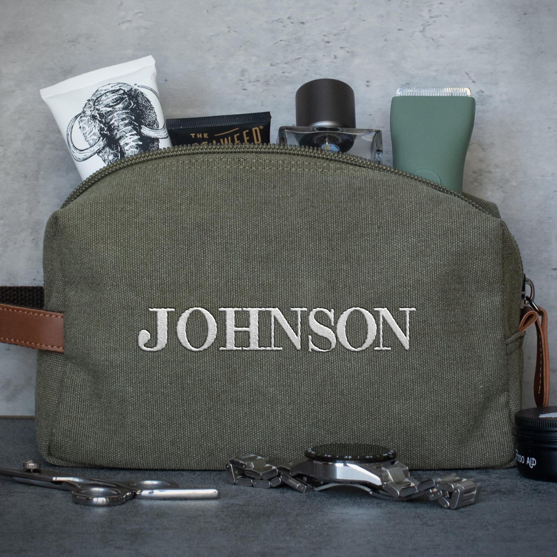 Personalized Monogram Embroidered Toiletry Bag for Unique & Love | JNSBag55