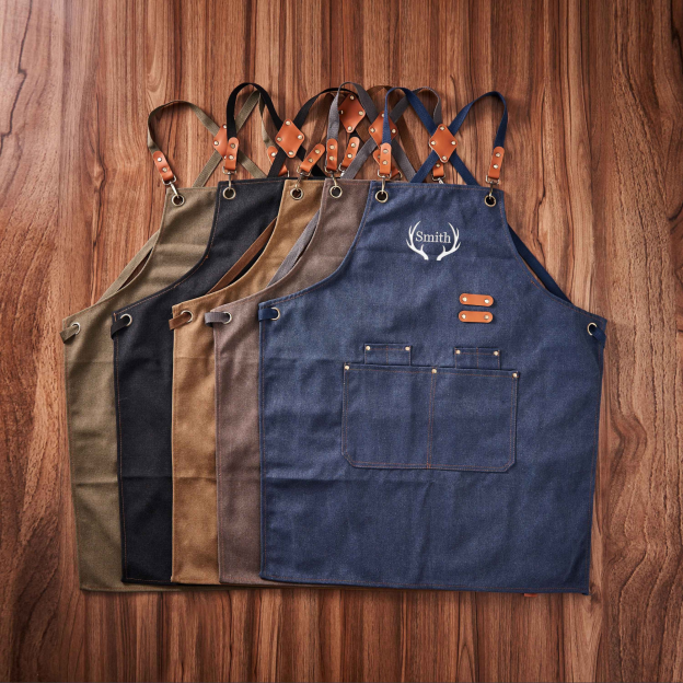 Personalized Name Embroidered Canvas Apron | JNSCloth35