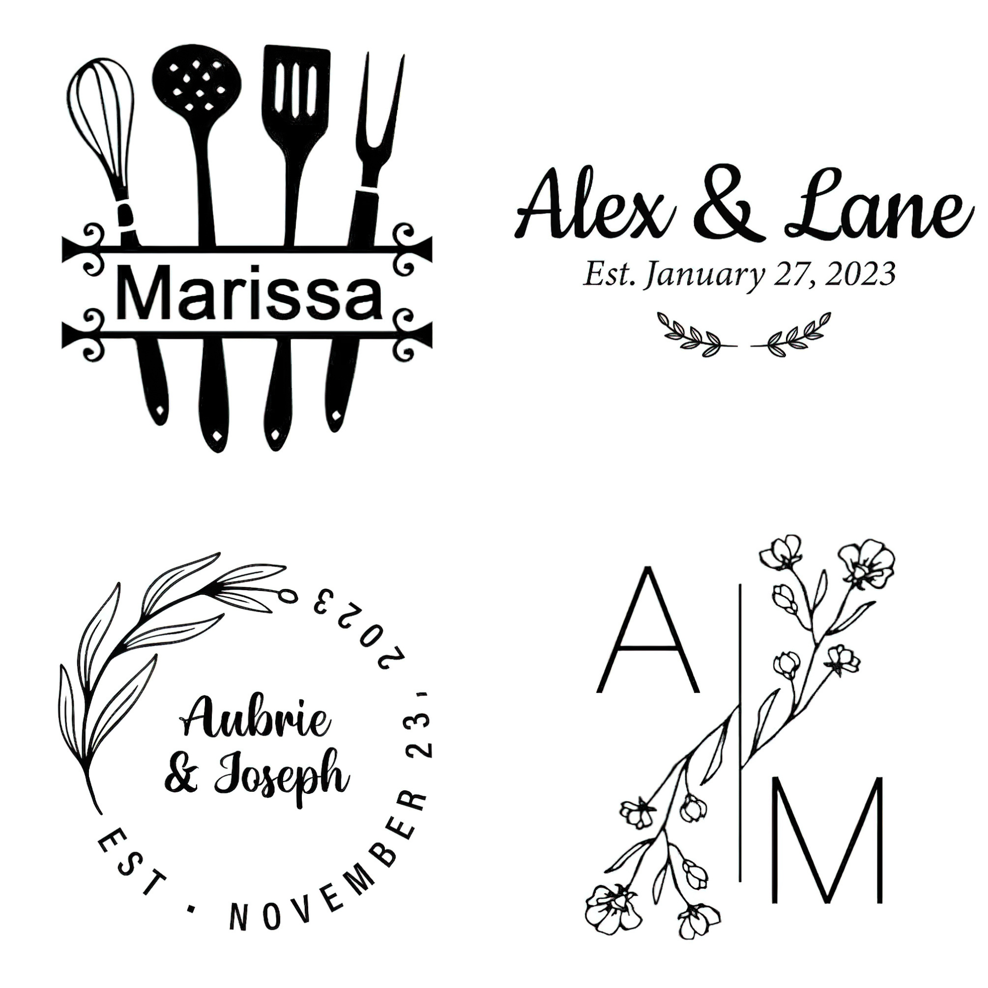 Personalized Monogrammed Cheese Knives Set for Unique & Love | JNSDec98