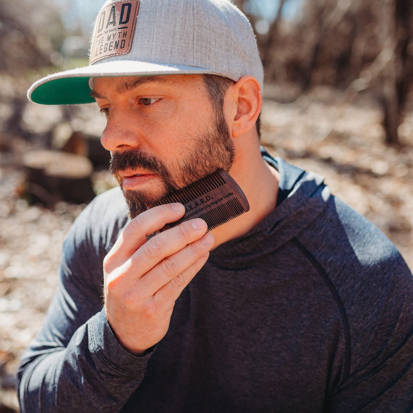 Personalized Name Wood Beard Comb for Unique & Love | JNSTool02
