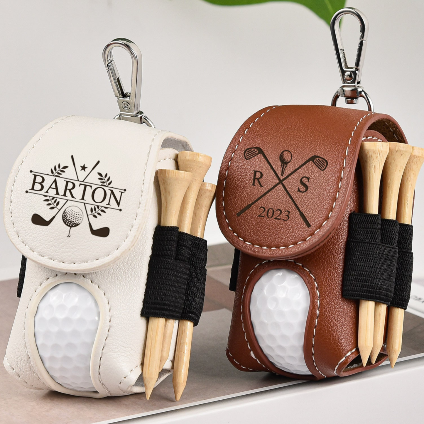 Personalized Name Engraved Genuine Leather Belt Buckle Holder