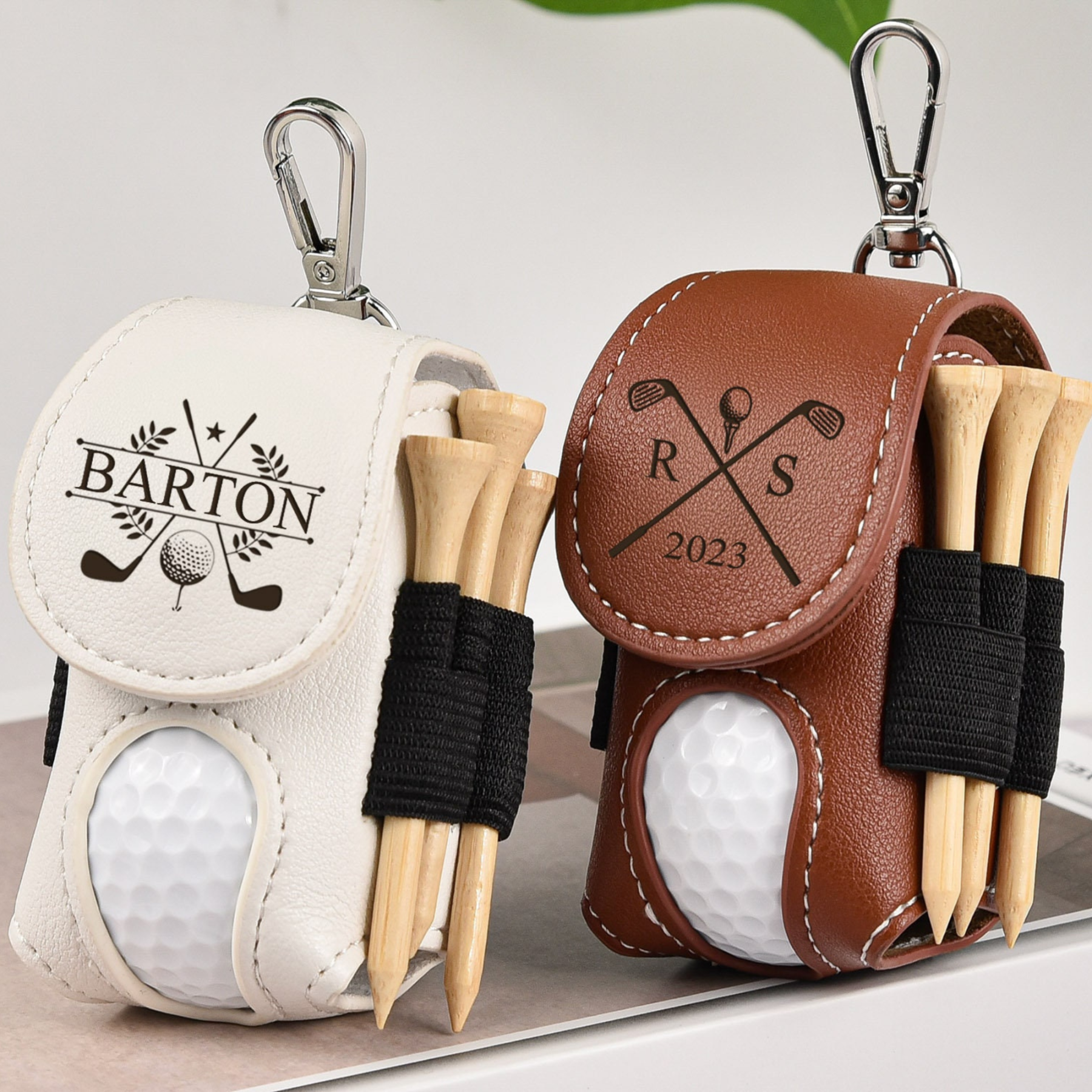 Personalized Name Engraved Genuine Leather Belt Buckle Holder