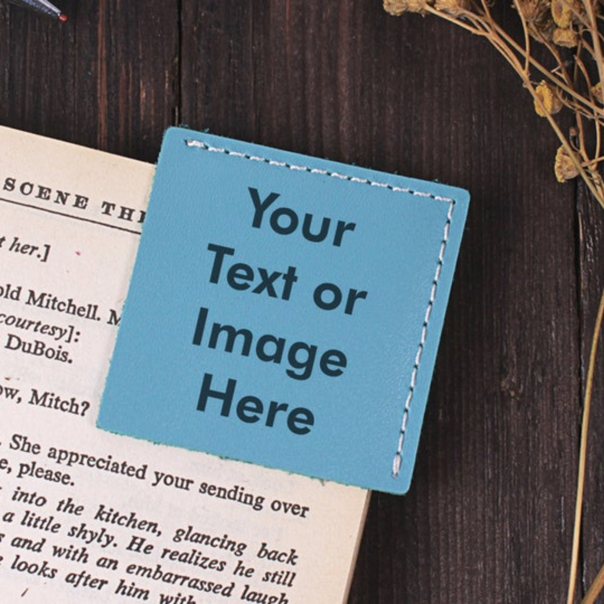 Personalized Leather Engraved Bookmark for Unique & Love  | JNSDec110