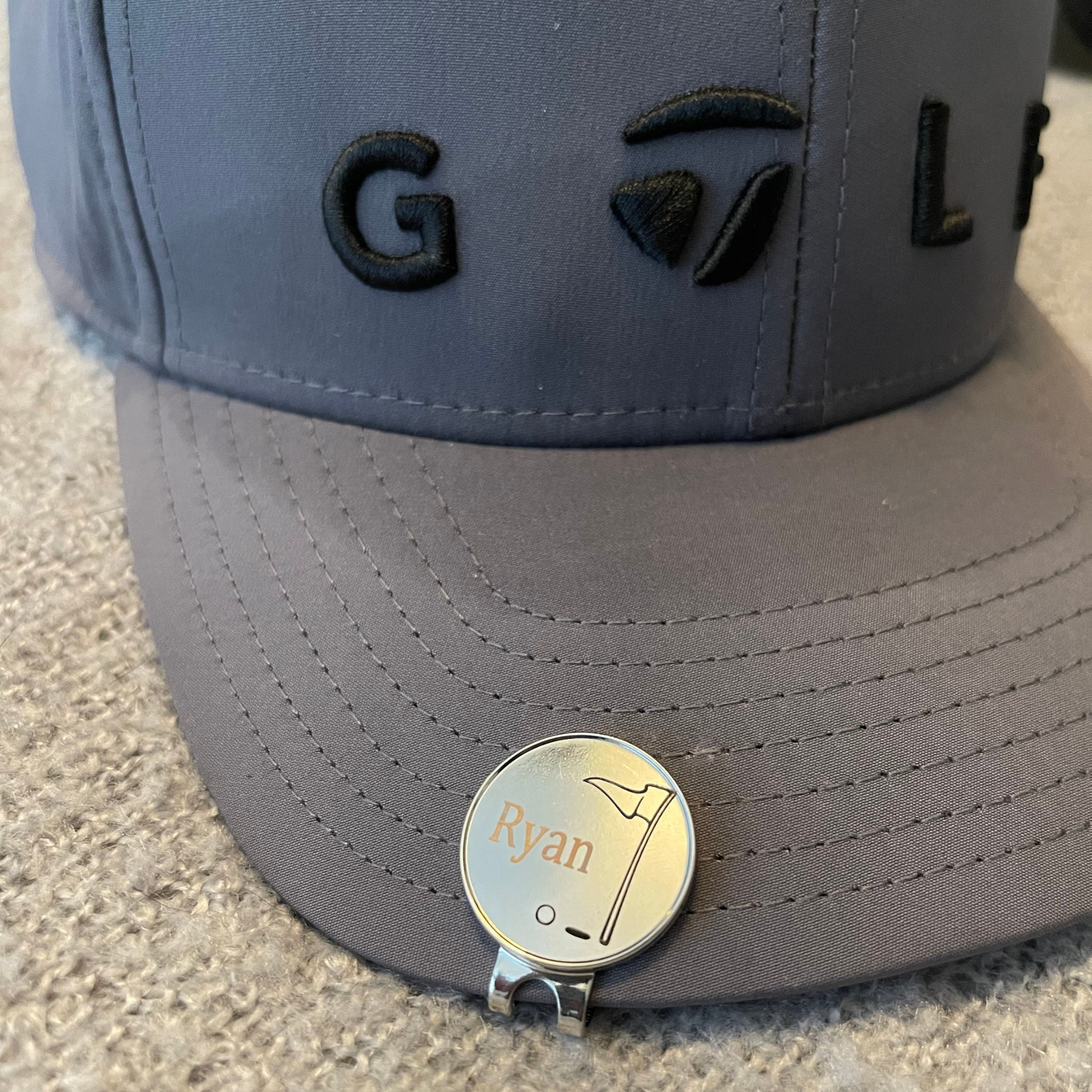 Personalized Engraved Golf Ball Marker with Hat Clip | JNSTool04
