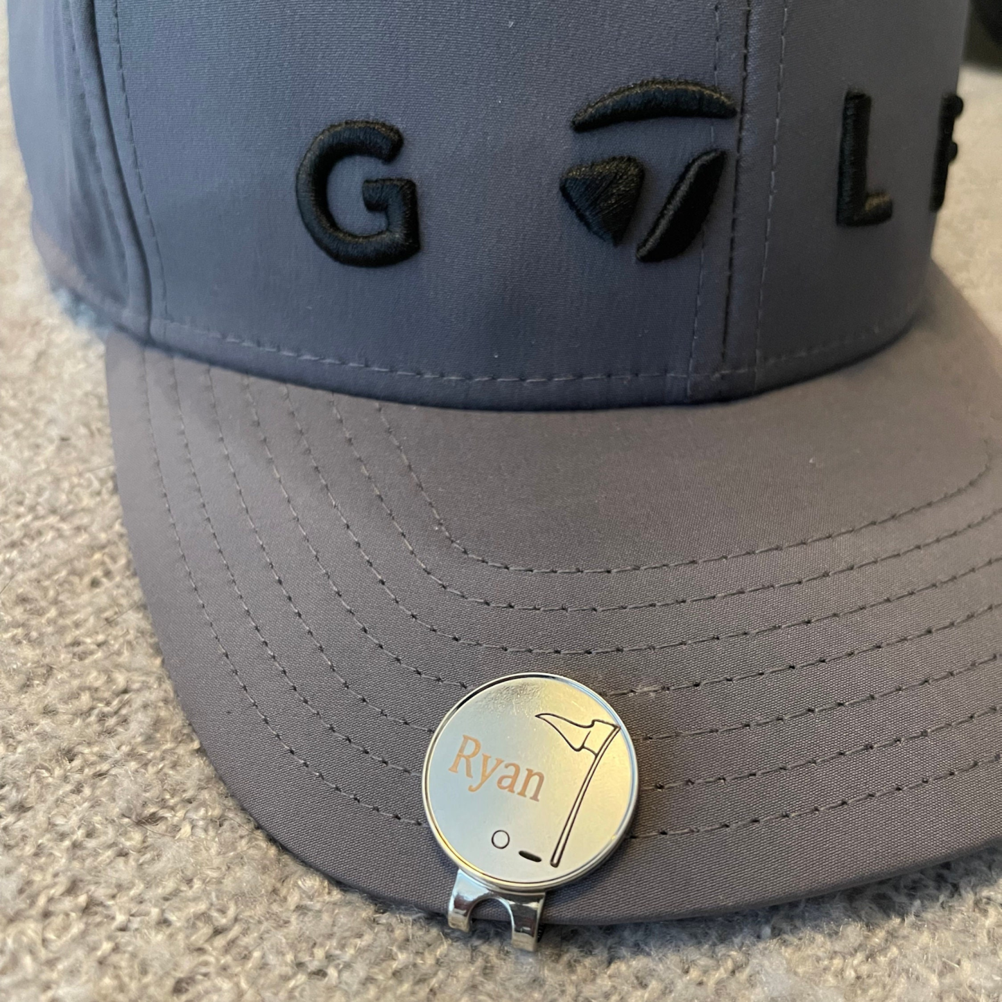 Personalized Engraved Golf Ball Marker with Hat Clip | JNSTool04