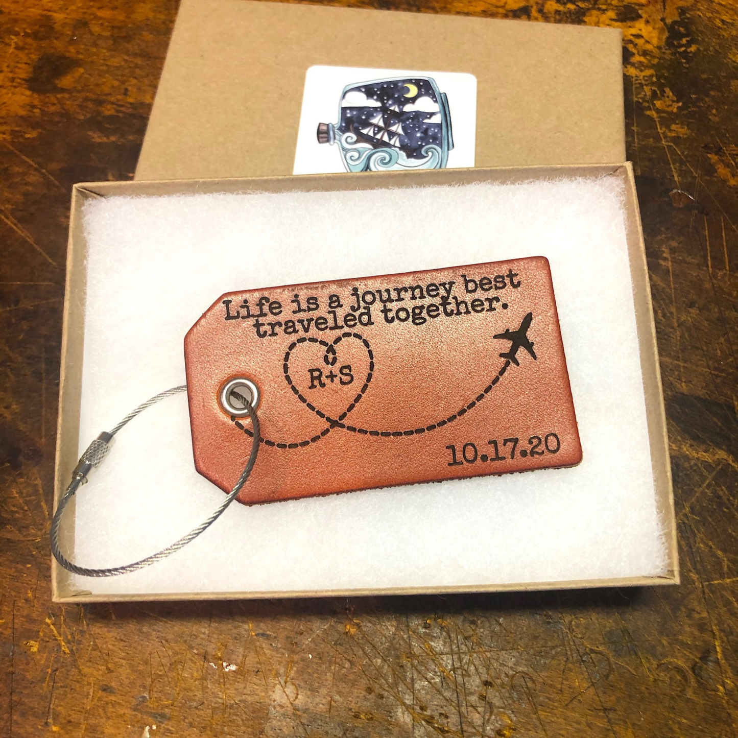 Personalized Leather Luggage Tag for Unique & Love | JNSDec113
