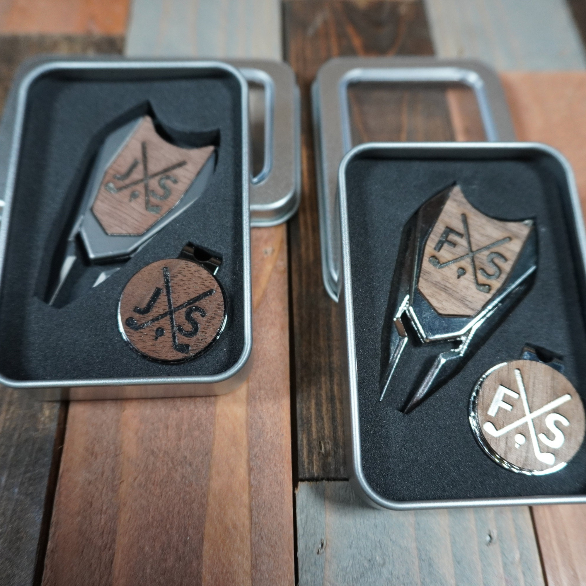 Personalized Monogram Golf Divot Tool and Ball Marker Set | JNSTool06