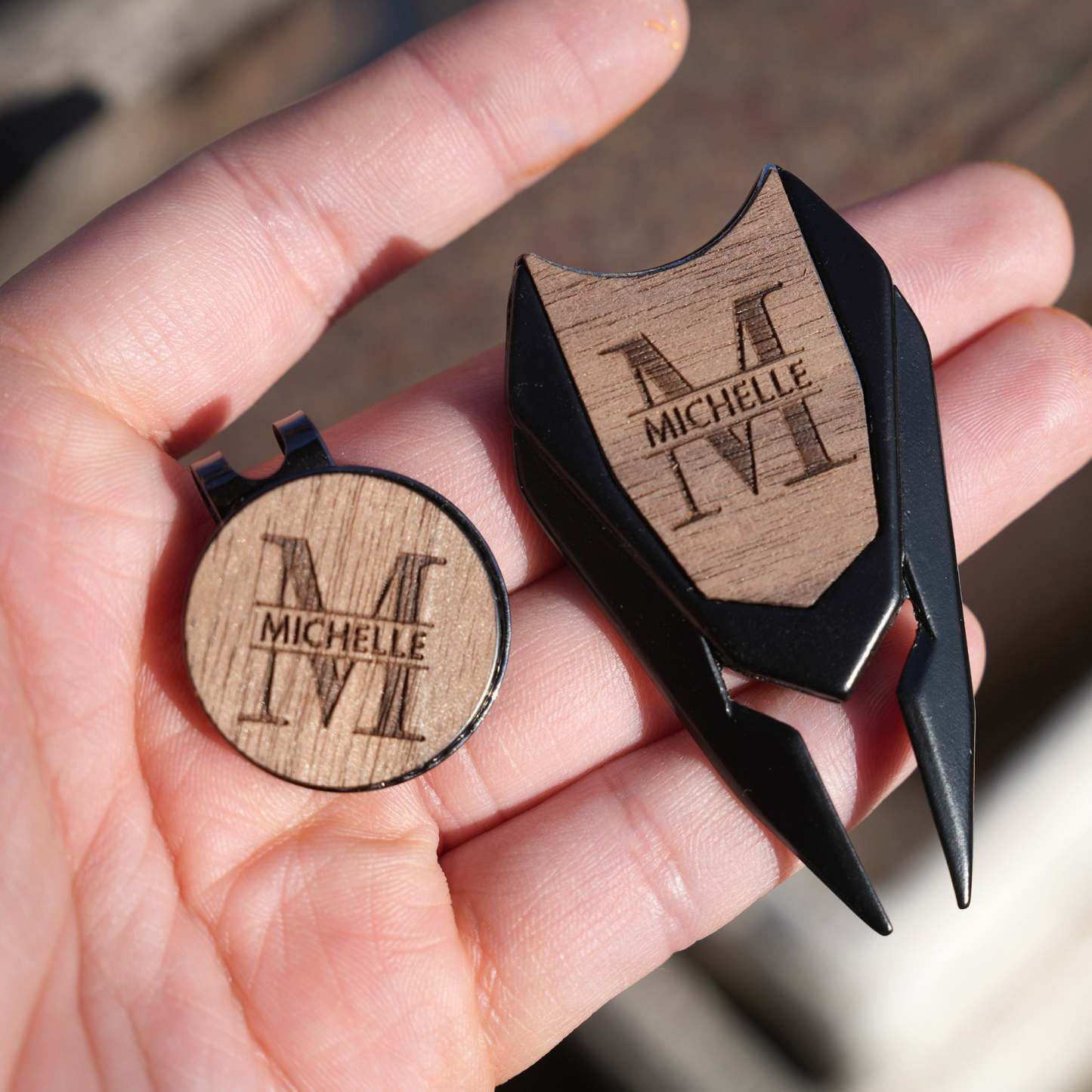 Personalized Monogram Golf Divot Tool and Ball Marker Set | JNSTool06