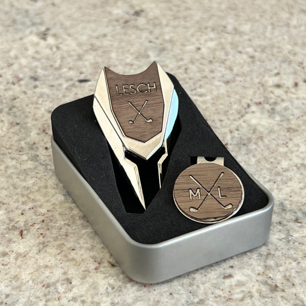 Personalized Monogram Golf Divot Tool and Ball Marker Set | JNSTool06