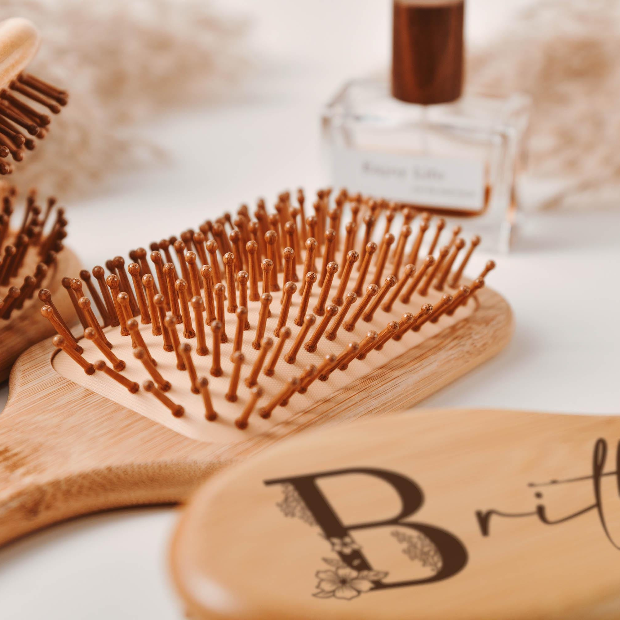 Personalized Monogram Handmade Airbag Hairbrush | JNSTool12