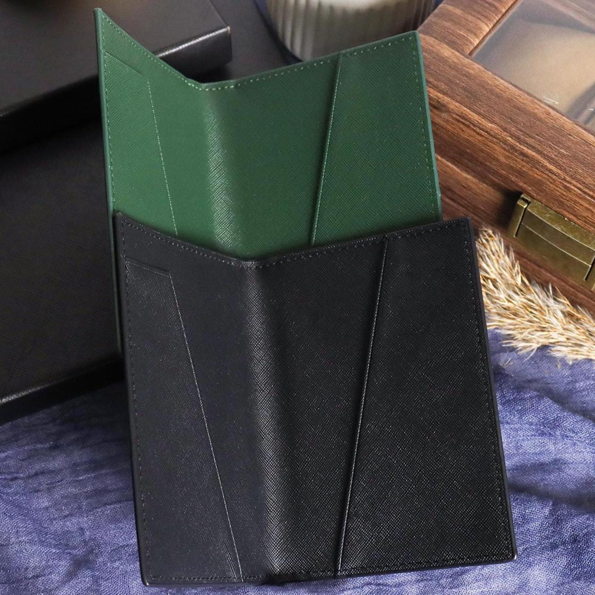 Personalized Leather Passport Wallet & Luggage Tag for Unique & Love | JNSCase04